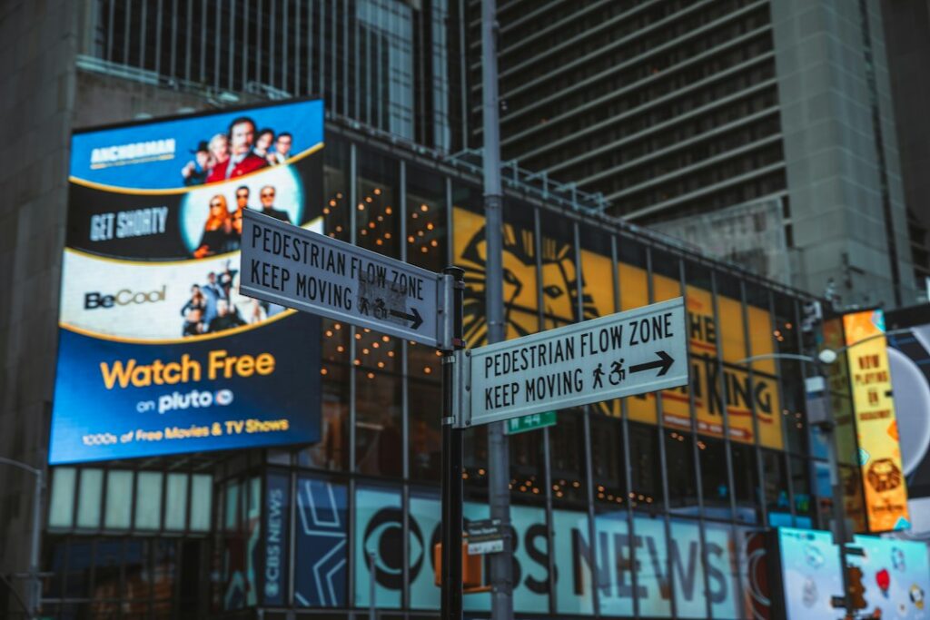 a street sign in front of a building